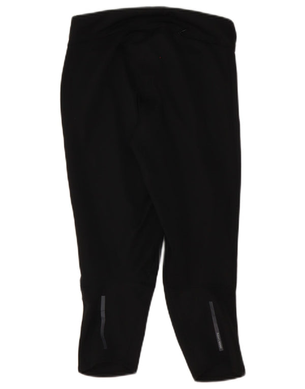 Женские леггинсы-капри Adidas Climalite UK 4/6 XS, черный полиэстер