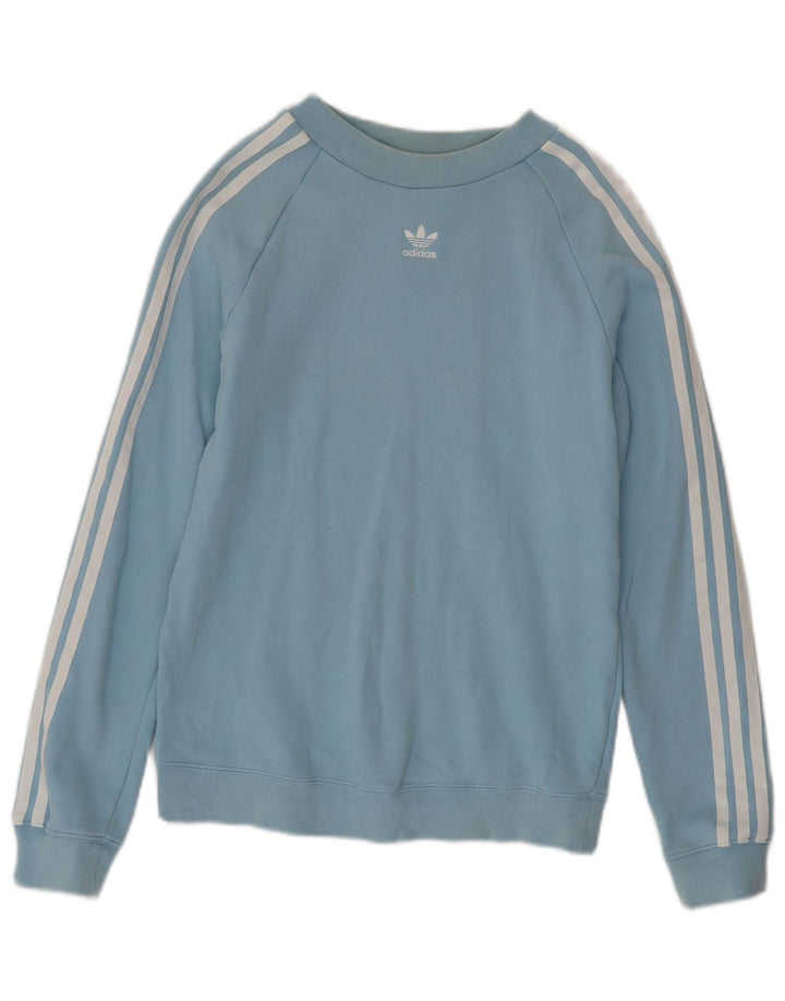 Женский свитер Adidas UK 10, маленький синий хлопок