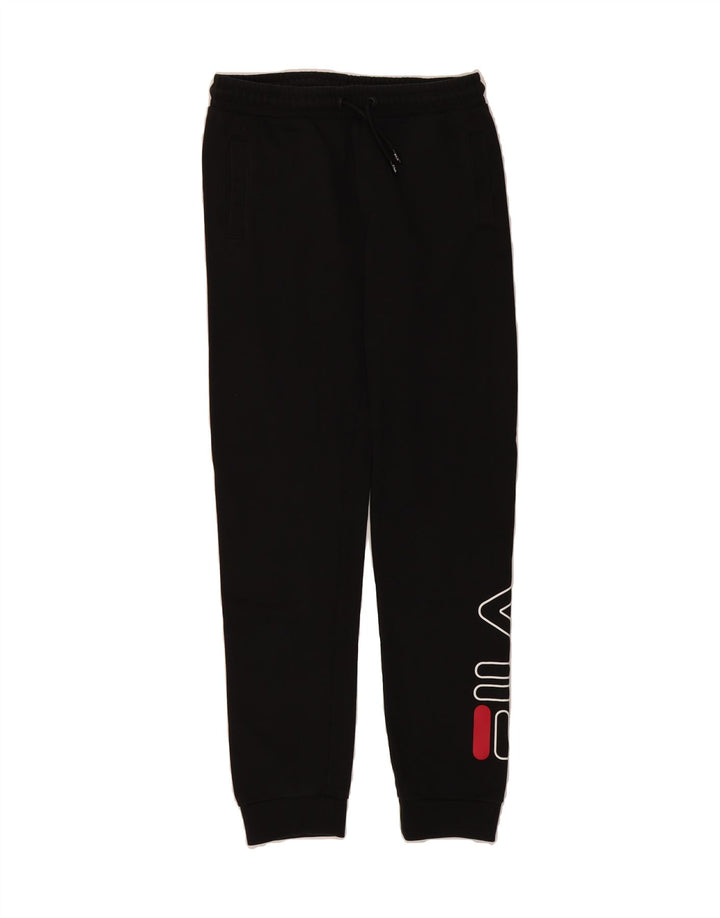 FILA Boys Tracksuit Trousers Joggers 13-14 Years Black Vintage Fila and Second-Hand Fila from Messina Hembry 