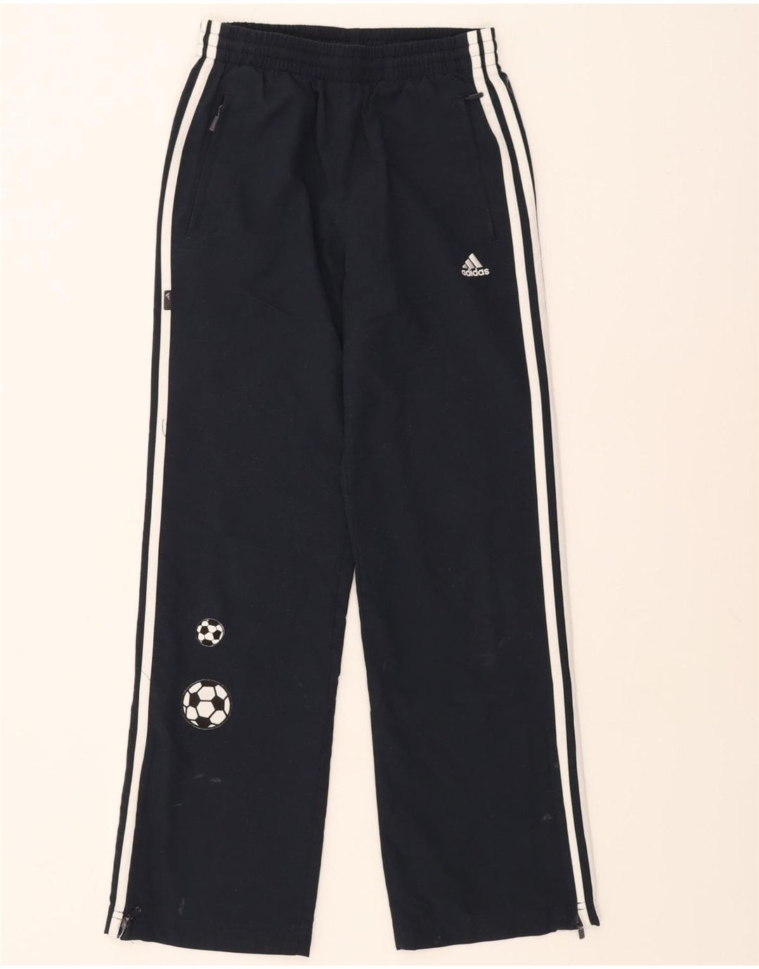 Спортивные брюки Adidas для мальчиков 11-12 лет, темно-синий, полиэстер