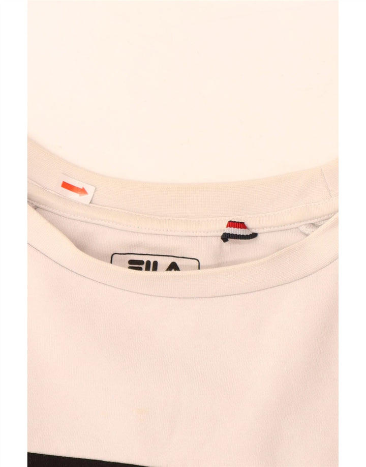 Мужской свитшот с рисунком FILA, средний, разноцветный, с цветными блоками