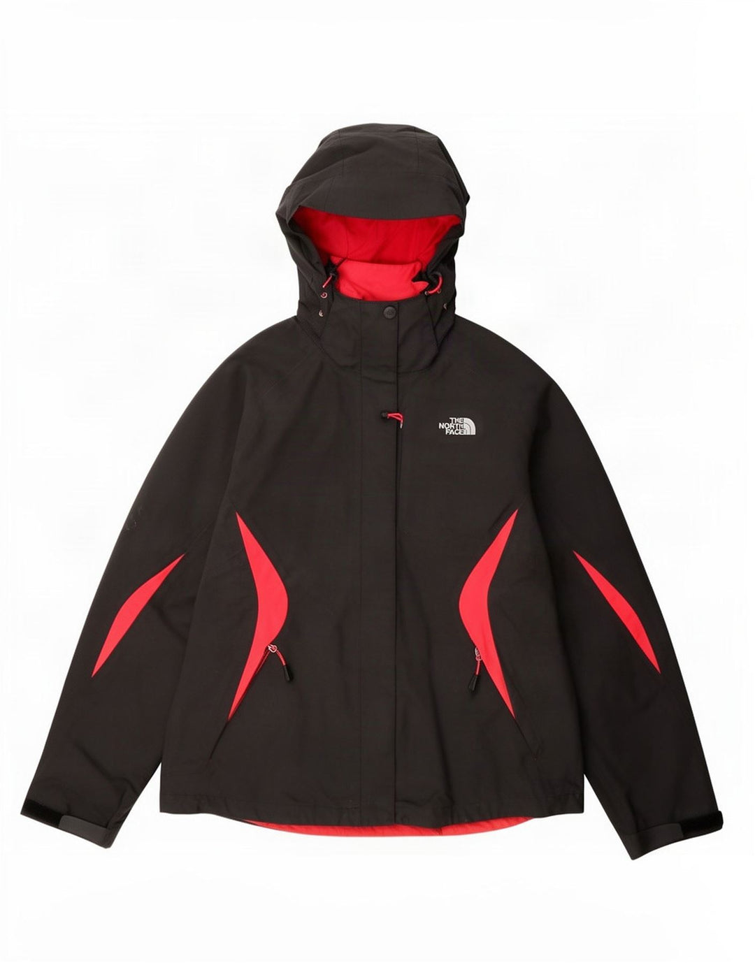 Женская дождевик The North Face Hyvent UK 14, средний серый цвет с цветными блоками