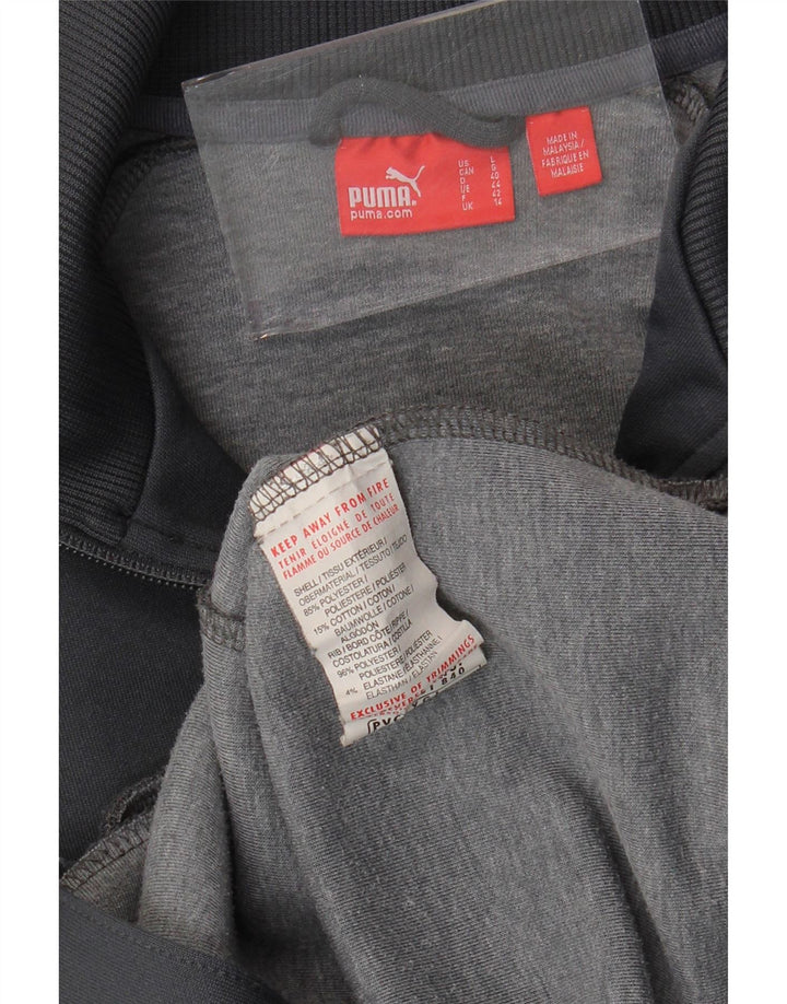 Женский спортивный костюм Puma с графическим рисунком UK 14, средний серый цвет с цветными блоками