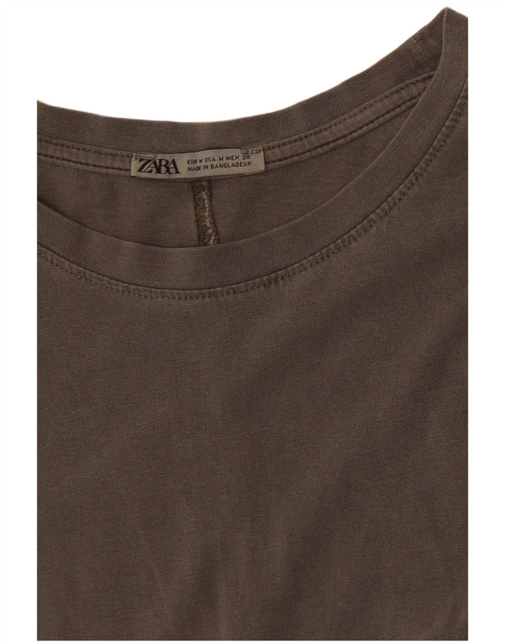 Женское платье-футболка Zara UK 14, средний серый