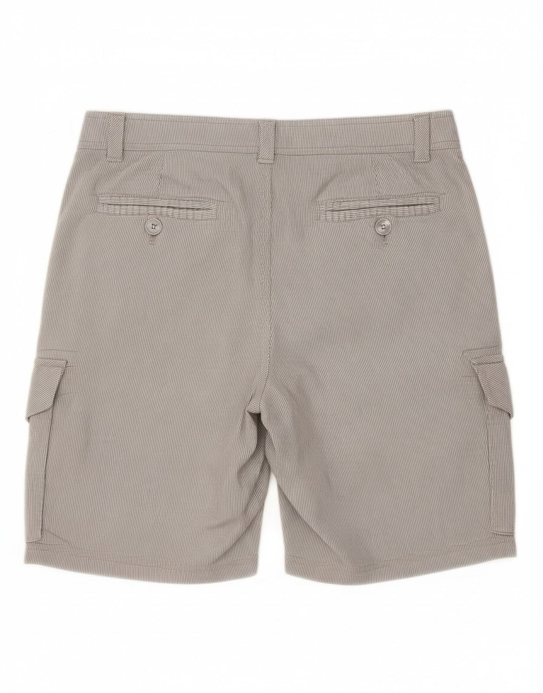 PUMA Mens Cargo Shorts W30 Medium Grey Pinstripe Cotton