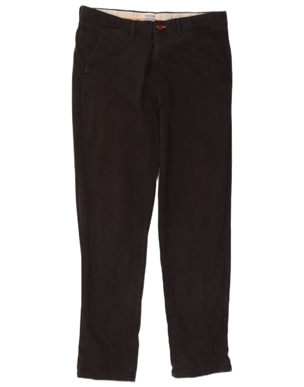 Брюки-чиносы Jack & Jones мужские узкие W34 L31 черные