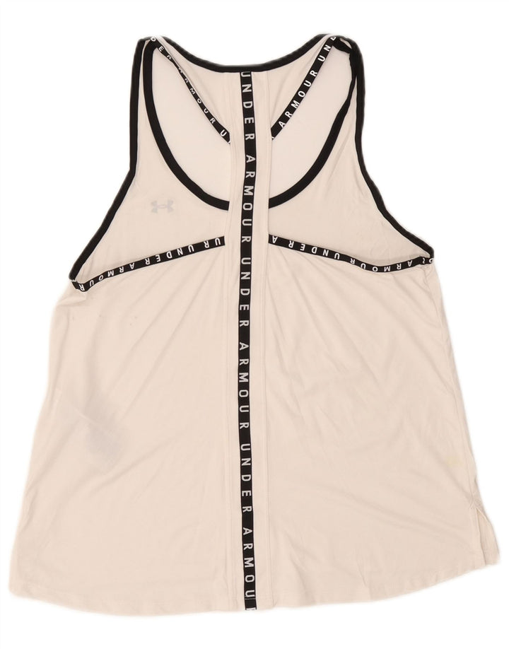 Женский жилет с графическим рисунком Under Armour Heat Gear UK 12, средний белый полиэстер