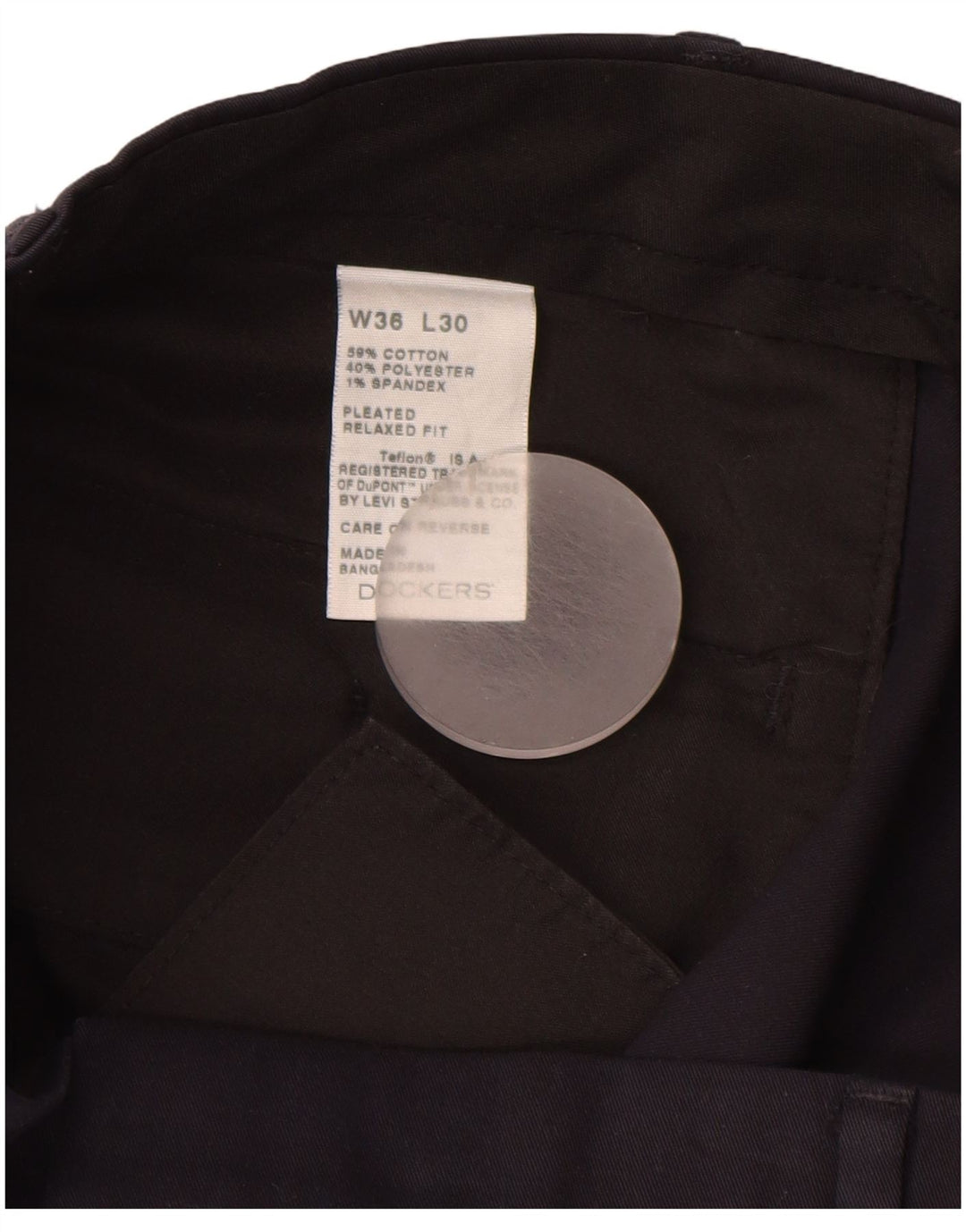 Мужские брюки-чинос свободного покроя DOCKERS W36 L30, темно-синий, хлопок