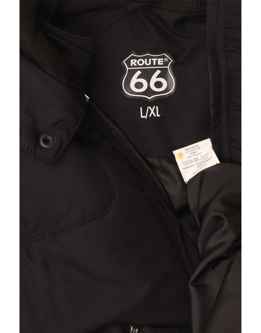 Мужская утепленная куртка Route 66 UK 40, большая, черная, полиамид