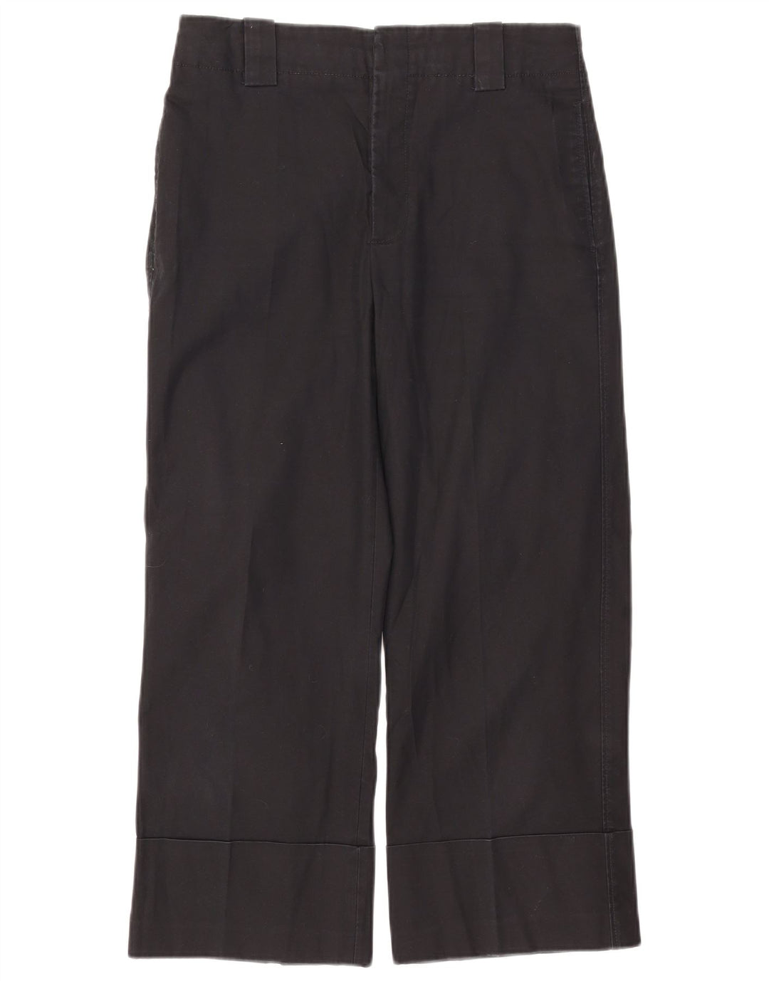 Женские укороченные брюки Zara Medium W28 L24, черные, хлопковые