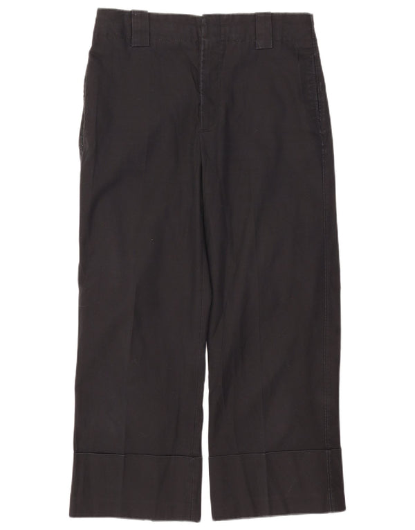 Женские укороченные брюки Zara Medium W28 L24, черные, хлопковые