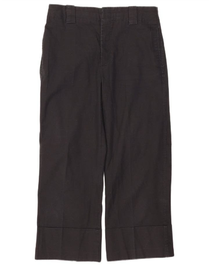 Женские укороченные брюки Zara Medium W28 L24, черные, хлопковые