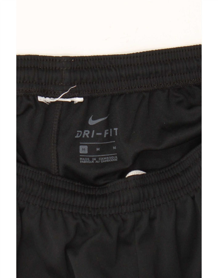 Мужские спортивные брюки с графическим рисунком Nike Dri Fit, средние черные