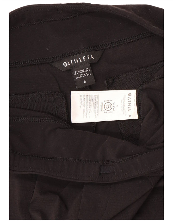 Женские спортивные шорты Athleta US 6, средний черный нейлон