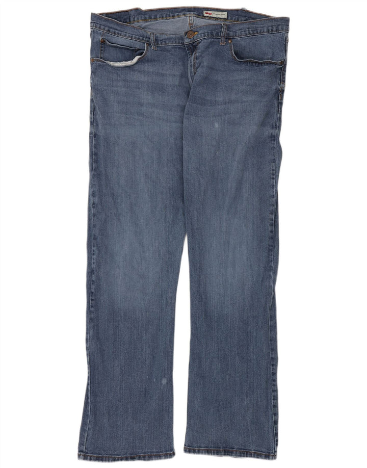 Мужские джинсы свободного кроя Wrangler Bootcut W40 L32, синие, хлопок