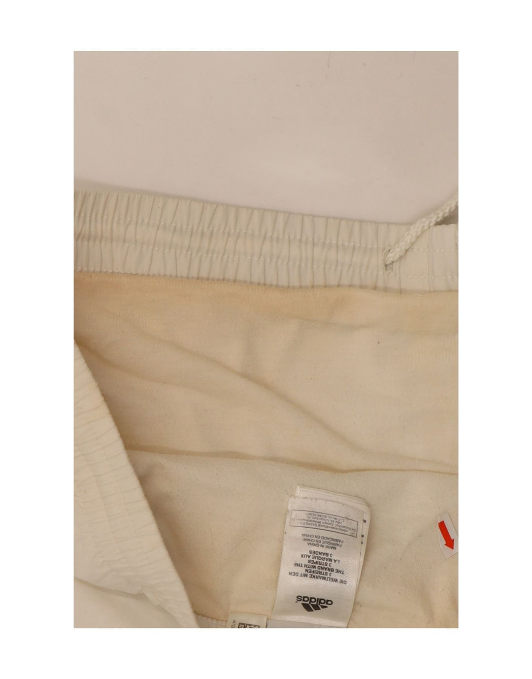 ADIDAS Mens Sport Shorts Large  White Polyester Vintage Adidas and Second-Hand Adidas from Messina Hembry 
