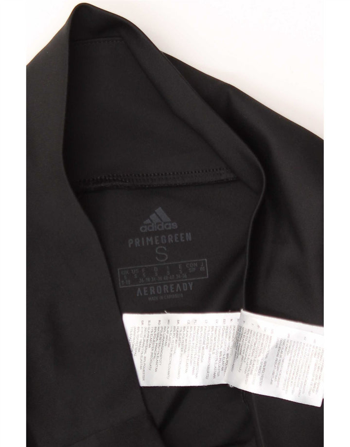Женские леггинсы-капри Adidas Aeroready UK 8/10, маленькие черные из полиэстера