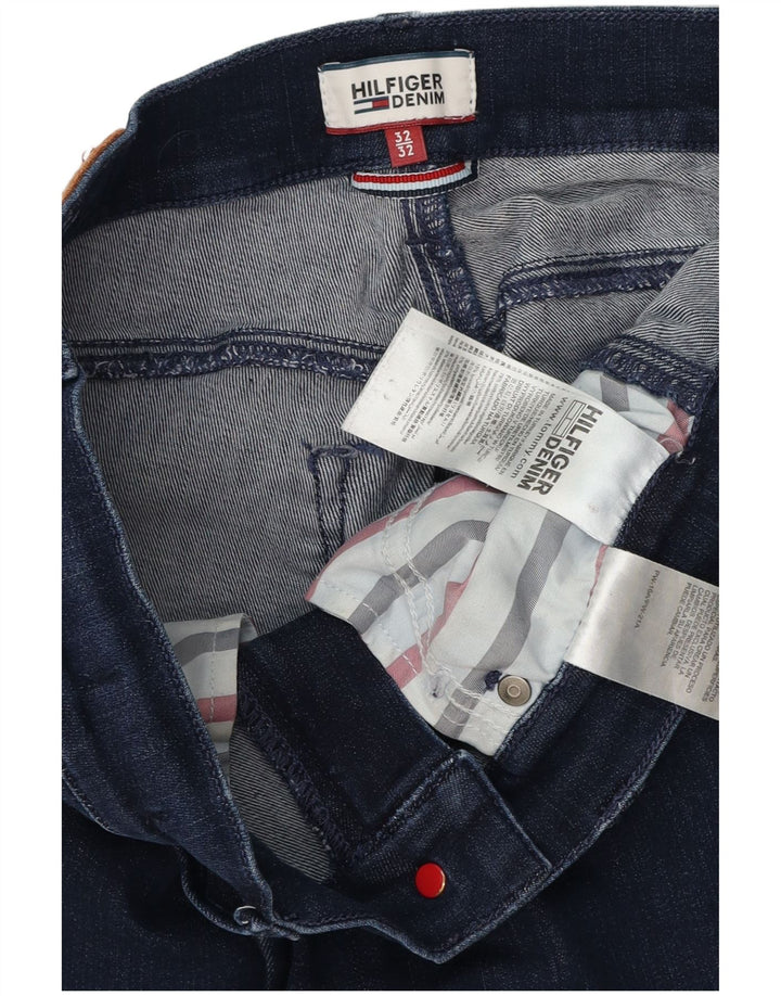 Женские джинсы скинни TOMMY HILFIGER США 7/8, средние W32 L27, темно-синие