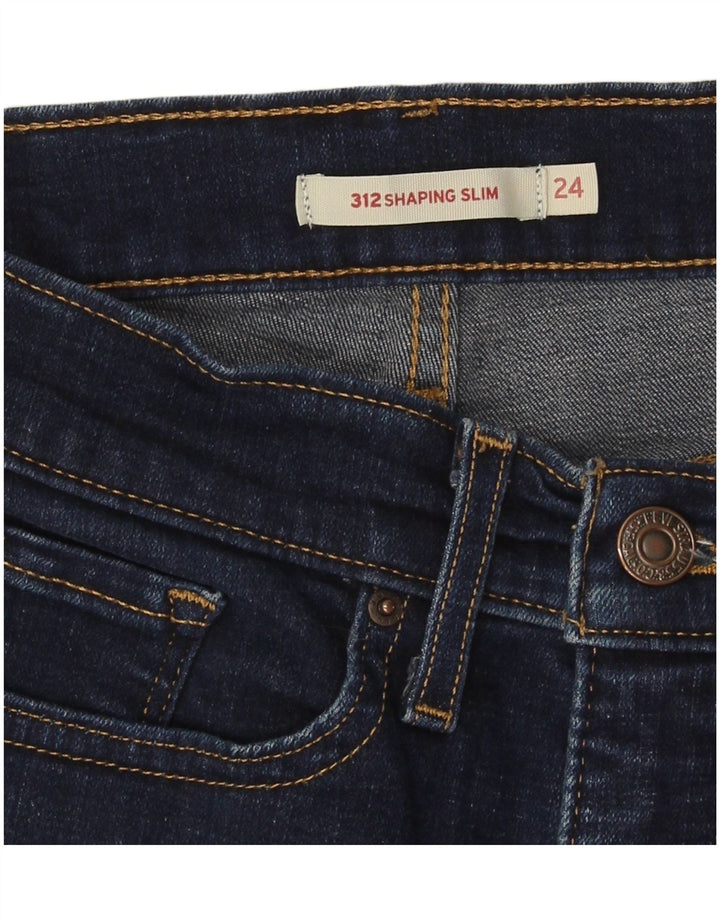 Женские джинсы Levi's 312 Shaping Slim W24 L31 Темно-синие