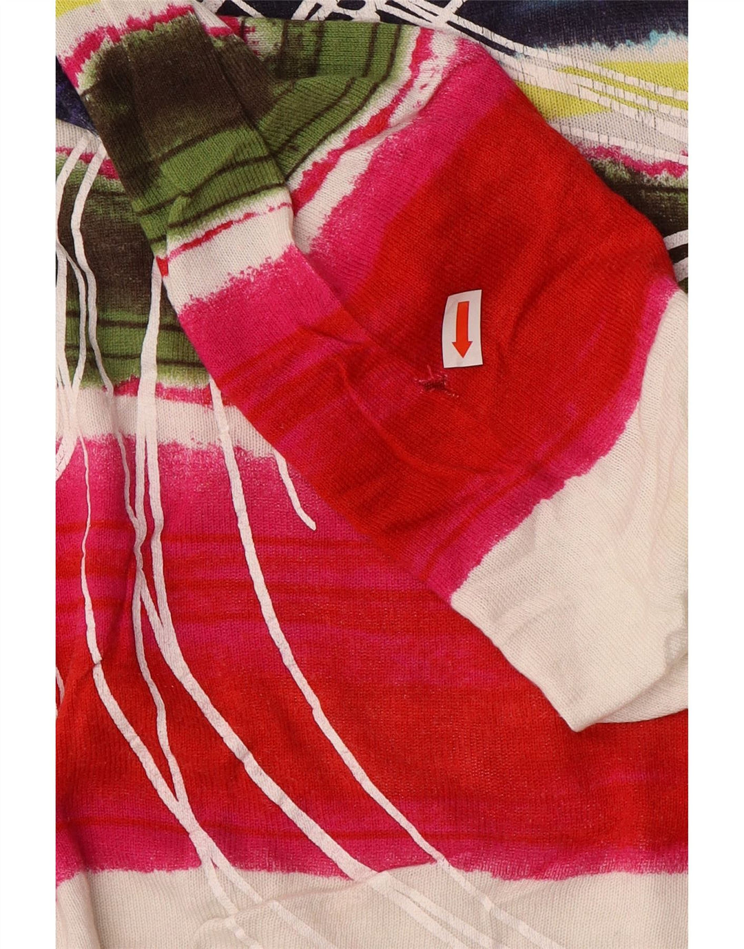 Женский свитер с вырезом «лодочка» Desigual UK 12, средний разноцветный