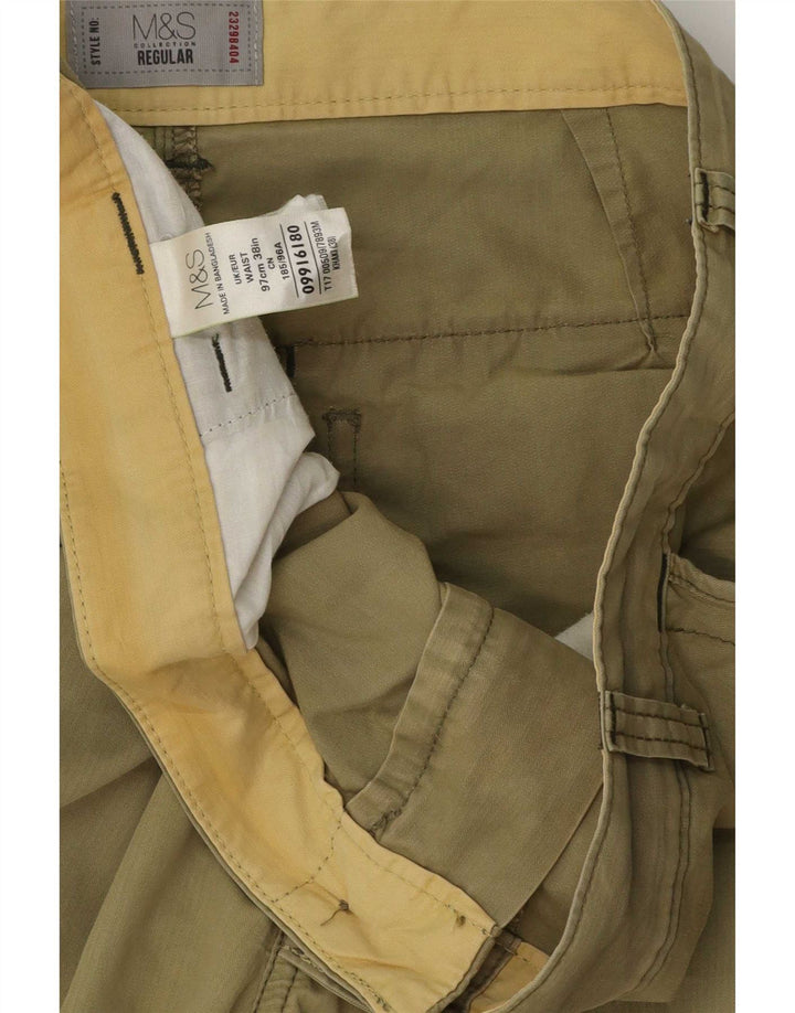 Мужские шорты карго Marks & Spencer W38 XL цвета хаки, хлопок