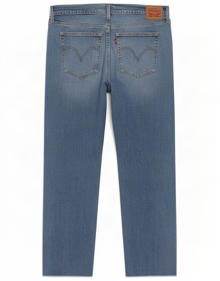 Женские прямые джинсы Levi's W34 L27, синие, хлопок