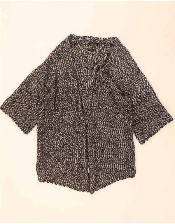 Женский кардиган оверсайз с рукавами 3/4 Massimo Dutti UK 10, маленький серый