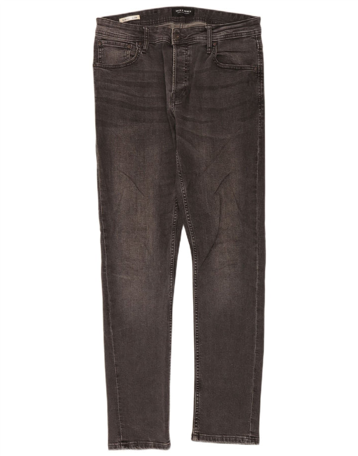 Мужские узкие джинсы Jack & Jones GLENN W32 L32, серый хлопок