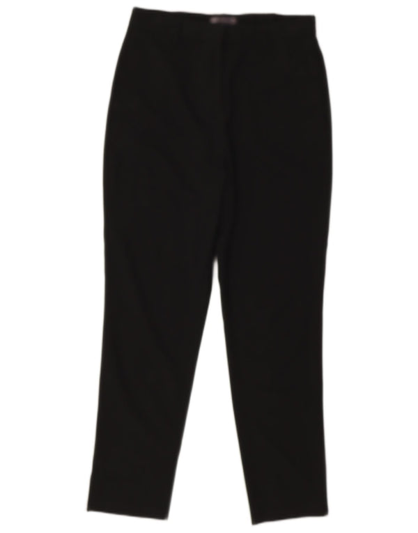 Marks & Spencer Womens Slim Casual Trousers UK 10 Small W28 L26 Black