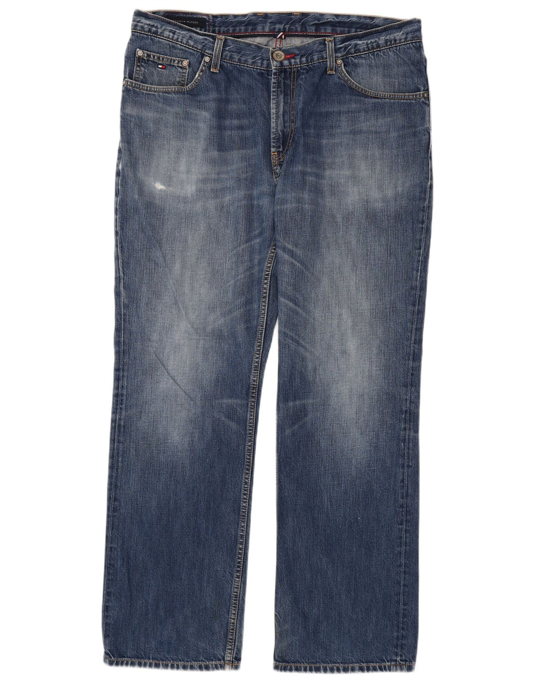 Мужские прямые джинсы Tommy Hilfiger W38 L32 синие, хлопок