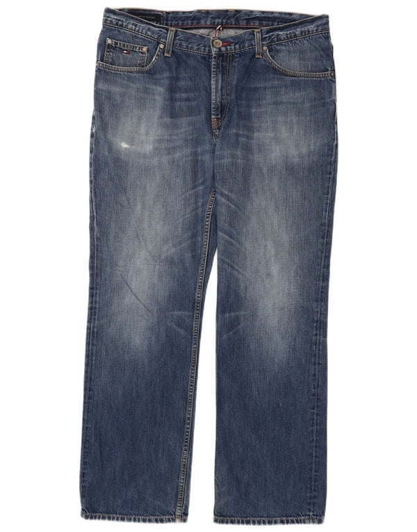 Мужские прямые джинсы Tommy Hilfiger W38 L32 синие, хлопок