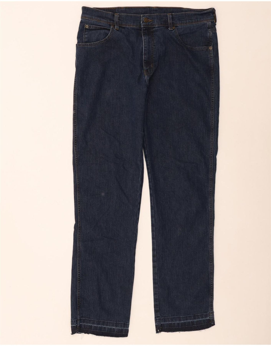 Мужские прямые джинсы Wrangler стандартного кроя W36 L32, синие, хлопок