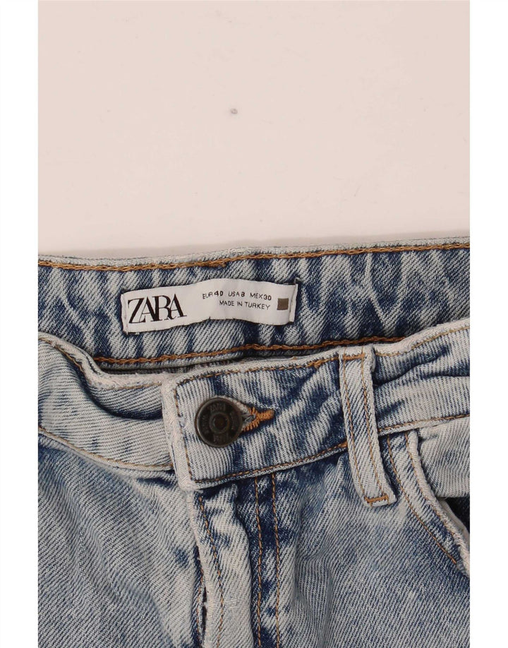 Женские потертые джинсы Zara Bootcut EU 40 Medium W30 L34 Синие