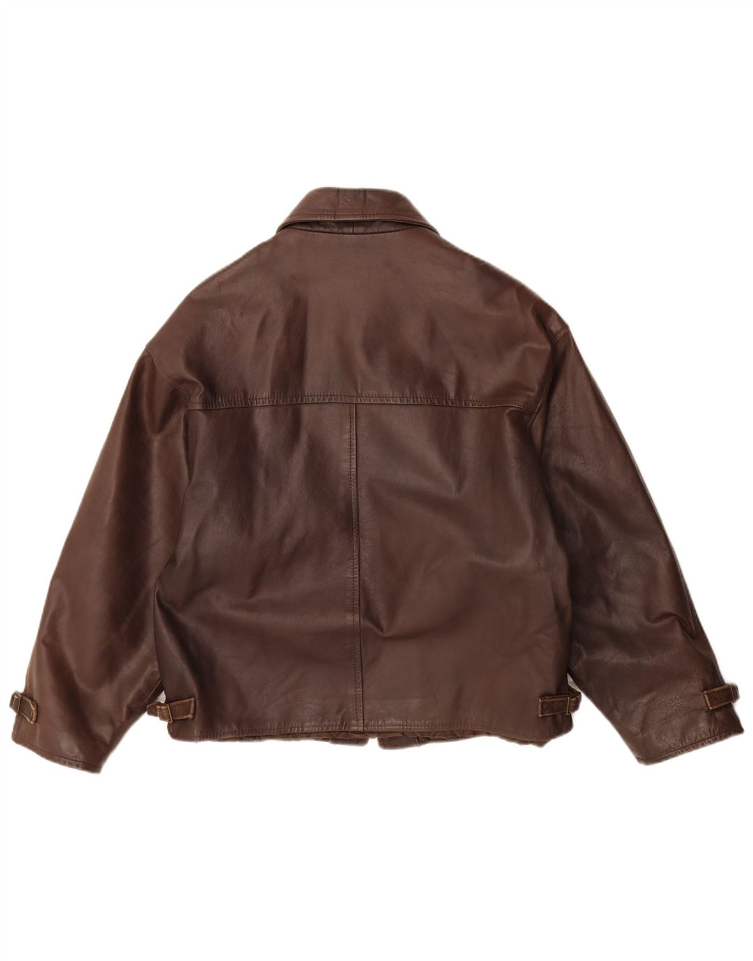 Куртка мужская кожаная VINTAGE IT 44 XS Коричневая кожа