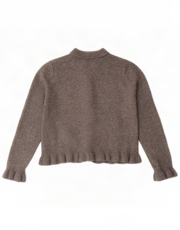 Женский кардиган Zara UK 14, средний серый полиэстер