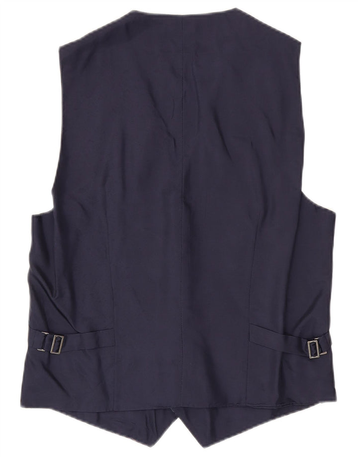 ВИНТАЖНЫЙ Мужской Жилет Маленький Темно-Синий Пейсли