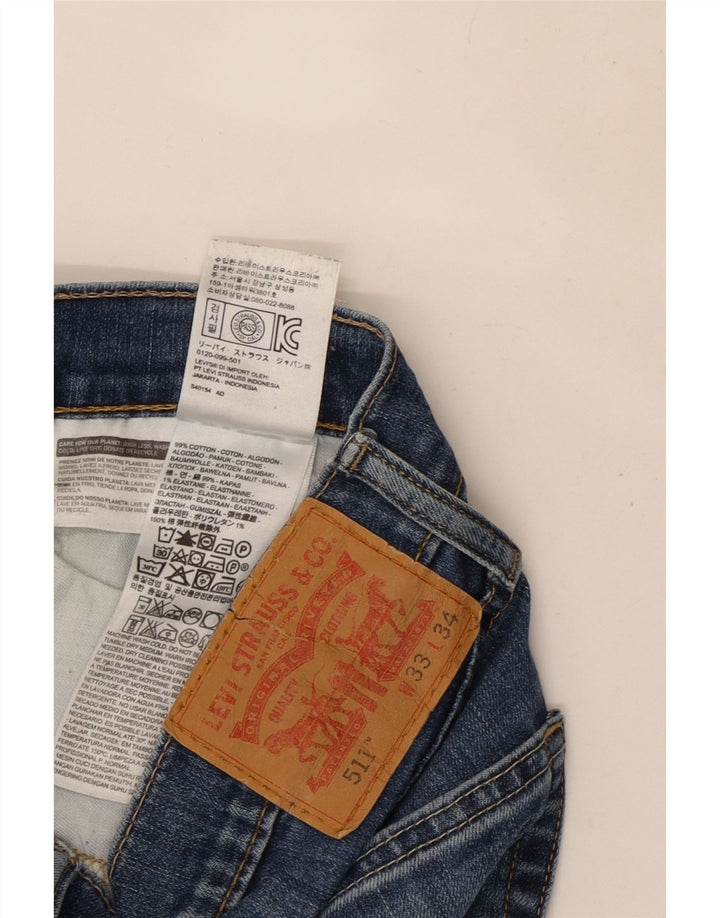 Мужские джинсы Levi's Slim 511 W33 L31 синие, хлопок