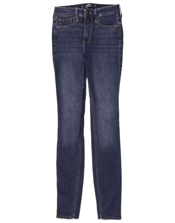 Женские джинсы суперскинни с высокой талией Hollister W24 L30, синий хлопок
