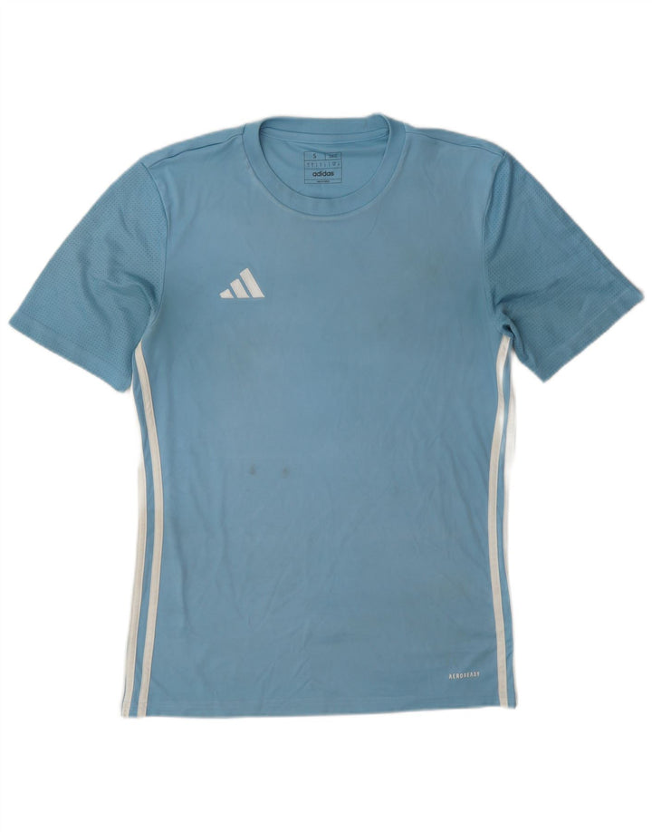 Adidas Mens Dri Fit Slim Футболка Топ Маленький Синий