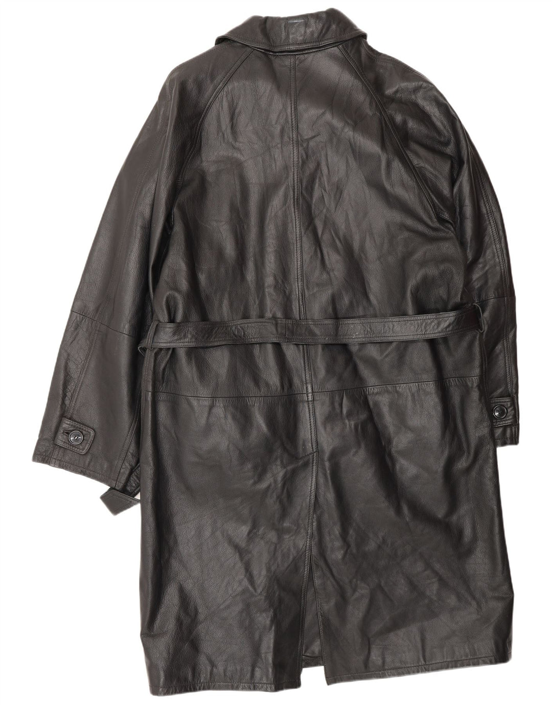 Мужское кожаное пальто VINTAGE IT 52 XL Черное кожаное