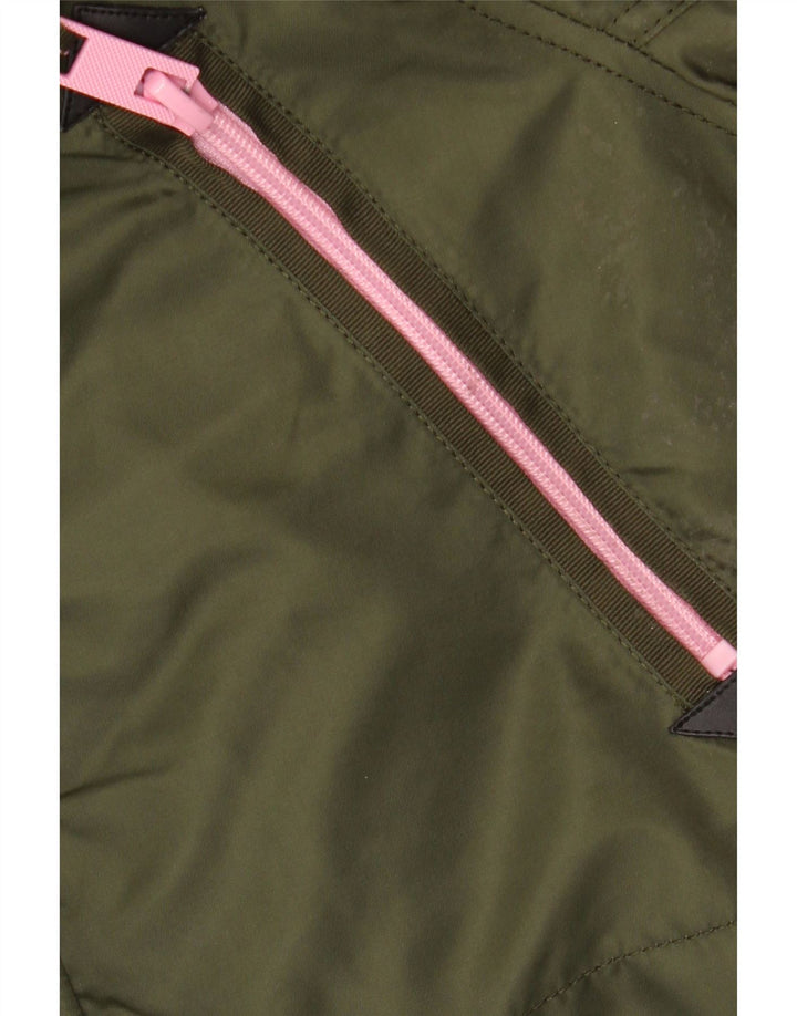 SUPERDRY Женская парка с капюшоном UK 14, средний хаки, нейлон