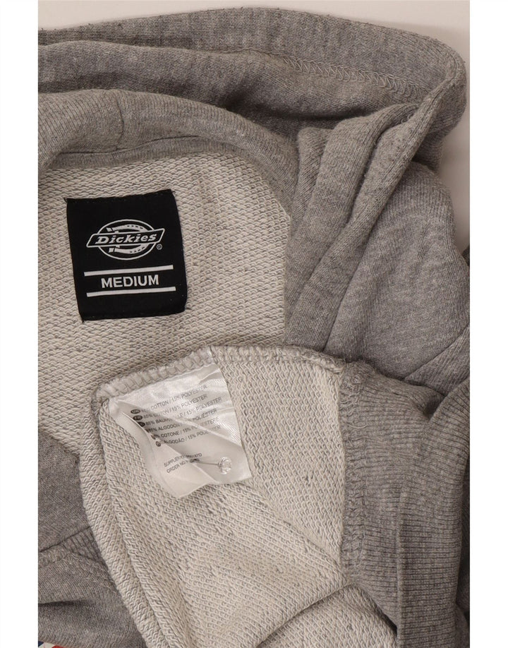 DICKIES Мужской джемпер с капюшоном с рисунком, хлопковый, среднего серого цвета