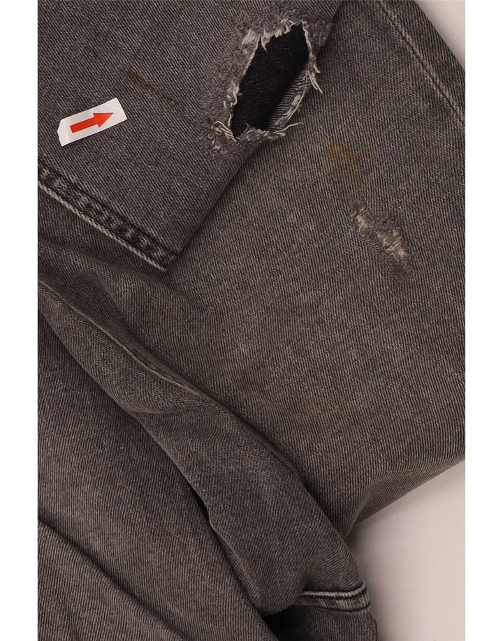 Мужские потертые узкие джинсы Zara EU 40 Medium W31 L31 Серый хлопок