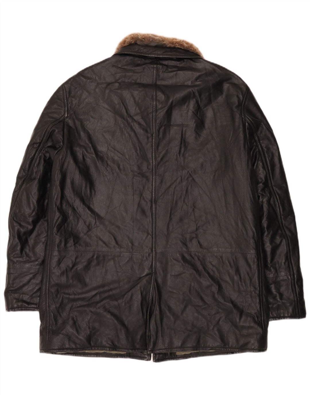 Мужская кожаная куртка Enrico Mandelli UK 42 XL черная