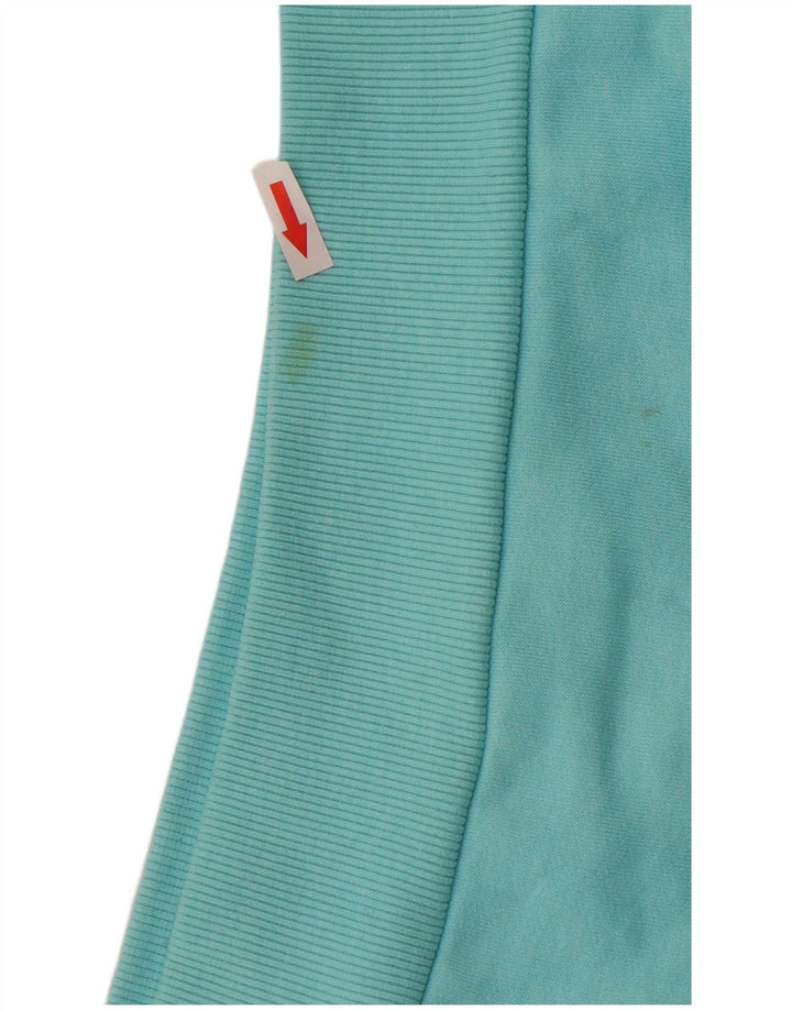 Женский джемпер с капюшоном WEIRD FISH UK 10, маленький бирюзовый хлопок