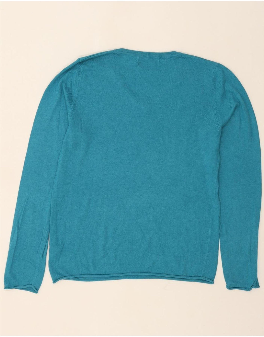 MOSSIMO Womens V-Neck Jumper Sweater UK 18 XL Blue Nylon Vintage Mossimo and Second-Hand Mossimo from Messina Hembry 