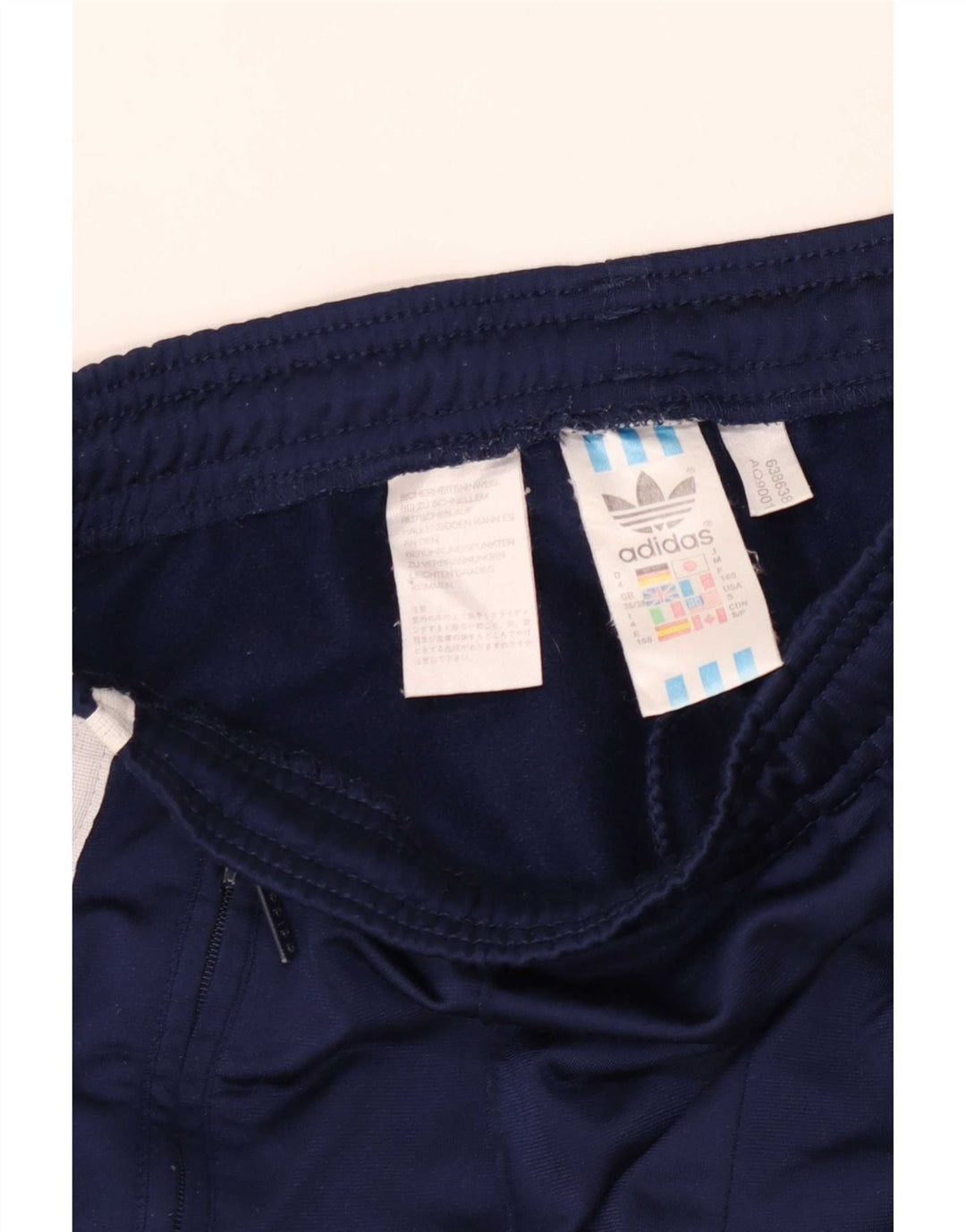 Мужские спортивные брюки Adidas UK 36/38, маленькие, темно-синие, полиэстер