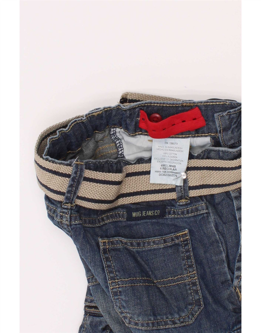 Джинсовые шорты карго для мальчиков Wrangler 3–4 лет, W22, синие, хлопок