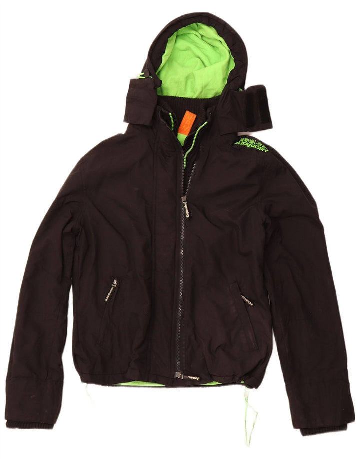 SUPERDRY Женская ветровка The Windcheater UK 16, большая черная