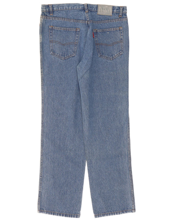 Винтажные мужские прямые джинсы IT 52 XL W36 L30 синие, хлопок